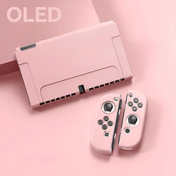 Durable Protective Shell for Enhanced Switch OLED Gaming Experience (OLED Pink)