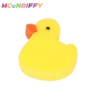 Cartoon Duck Shaped Newborn Baby Kids Bath Sponge Brushes Massage Baby Shower Body Face Cleaning Scrubber Baby Acessories