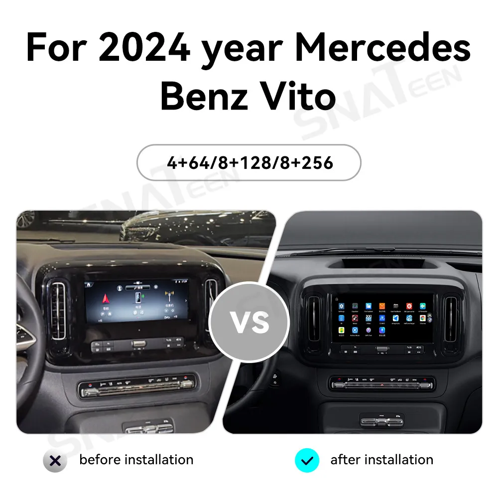 12.5 Inch Android 13 CarPlay Car Radio For Mercedes Benz Vito 2024 Touch Screen Multiedia Player GPS Navigation Car Accessories - Image 2