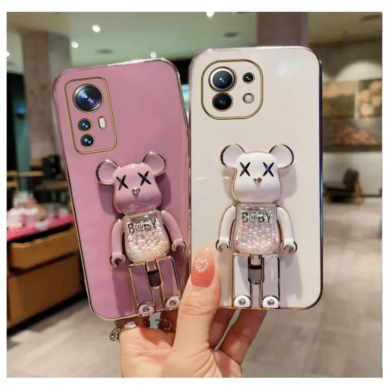 Étui de support de téléphone Quicksand Bear pour Xiaomi Mi 12 Ultra 12T 11T 13 11 Lite Note 10 Pro 8 9 10T 10S_voghion.com