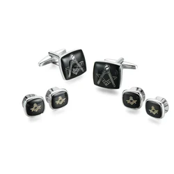 Elegant Copper Men's Cufflinks with Cross Leather Rope Design (Champagne gold)