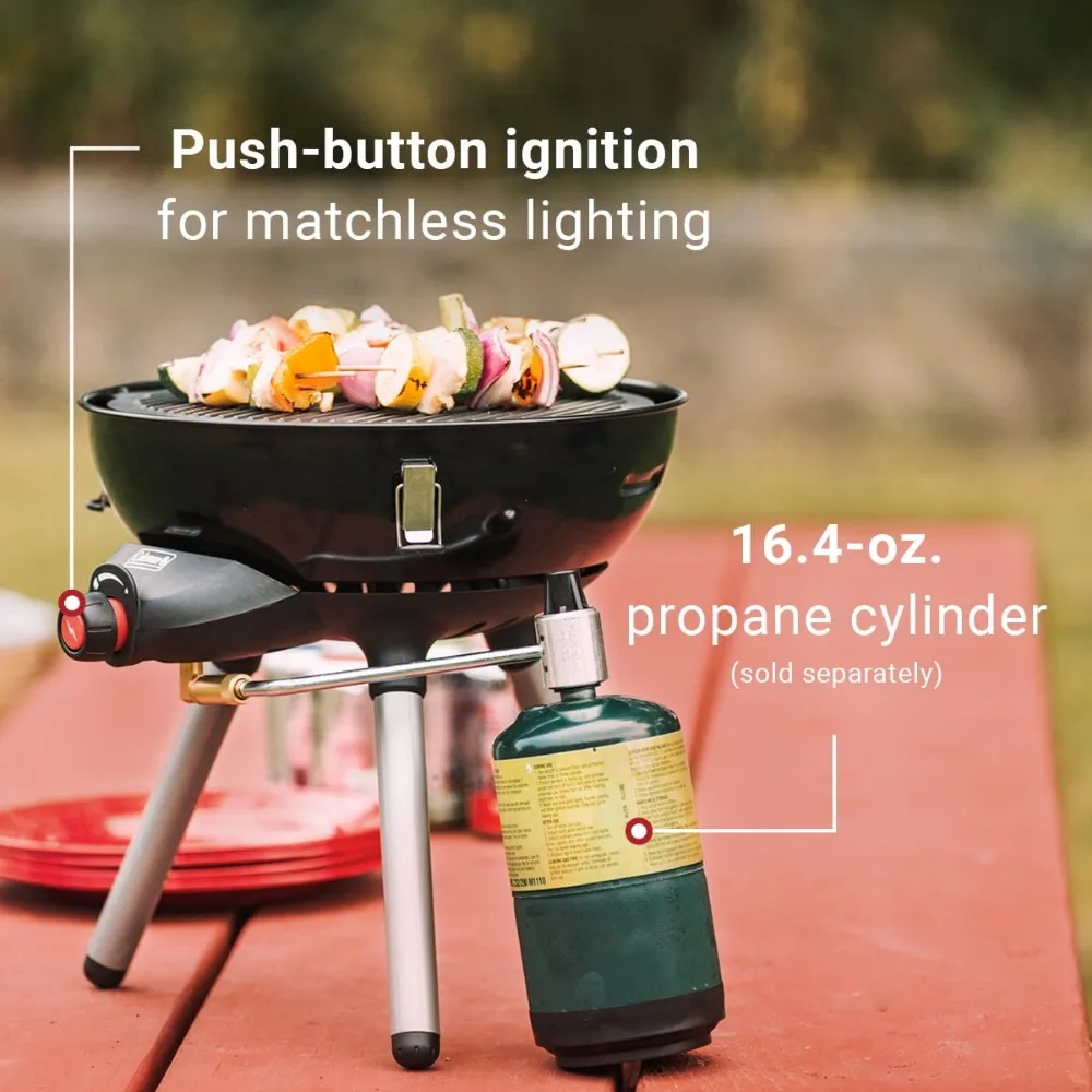 

Coleman 4-in-1 Portable Propane Gas Camping Stove, 1 Burner Black