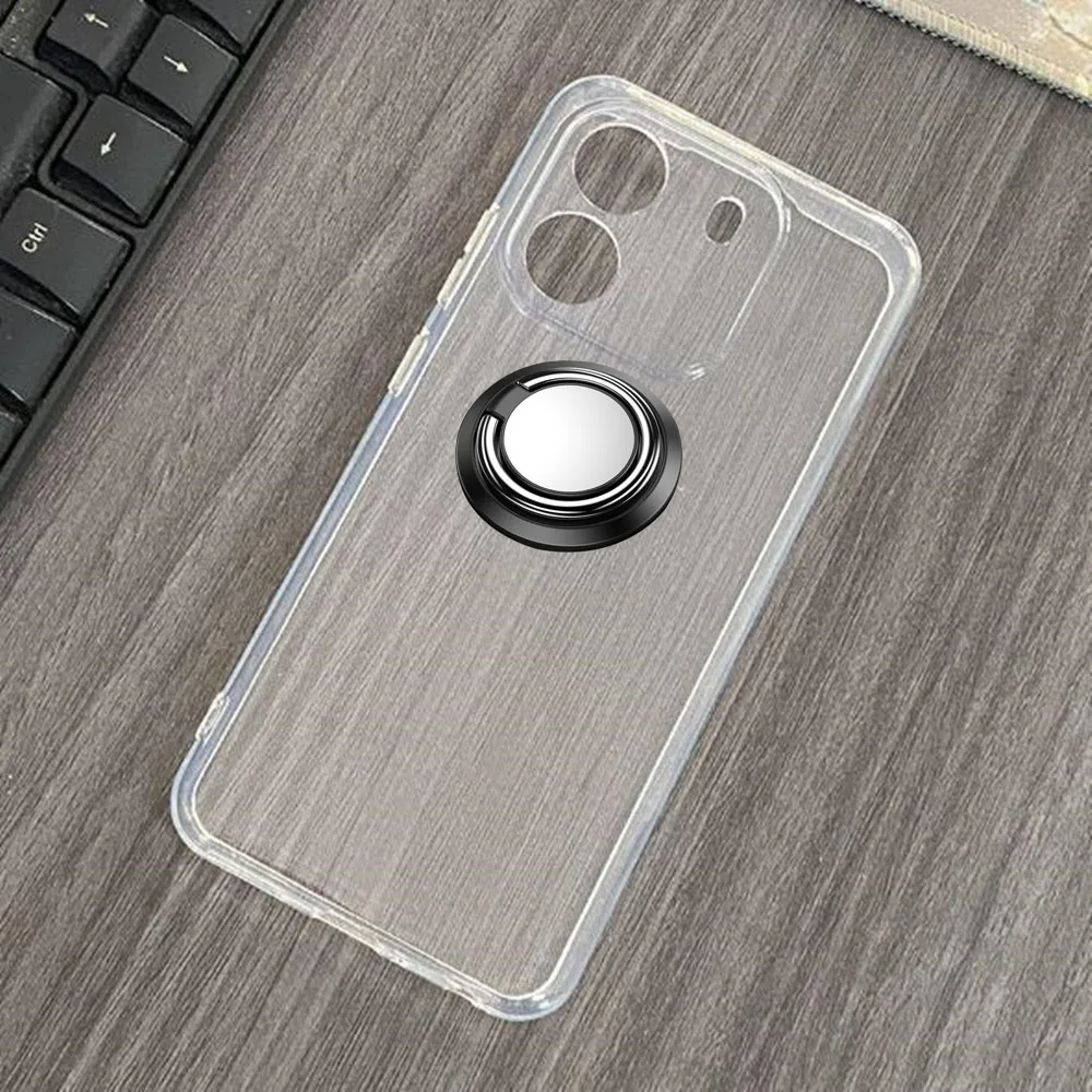 Custodia Rigida Antiurto Per Blackview Wave 6C 6.5 "2023 Blackview Wave 6C Custodia Per Supporto Pieghevole Con Anello In Silicone Morbido