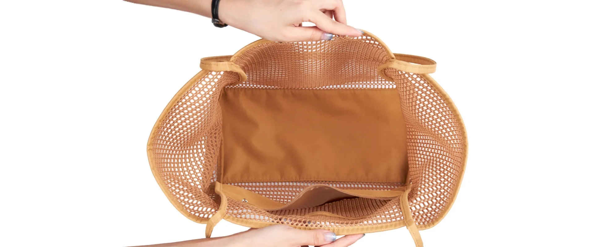 mesh tote handbag for beach