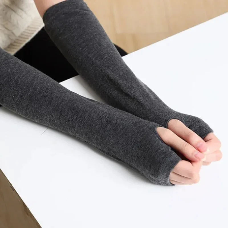 Knitted Long Fingerless Gloves fingerless gloves
