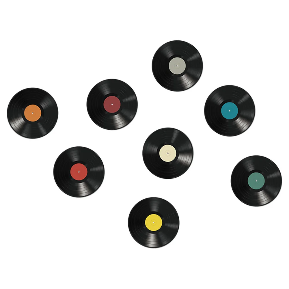 1 Set Vinyl Records Wall Stickers Record Decor Decal Music Aesthetic Signs Mural Home Restaurant Bar House Decoration Stickers