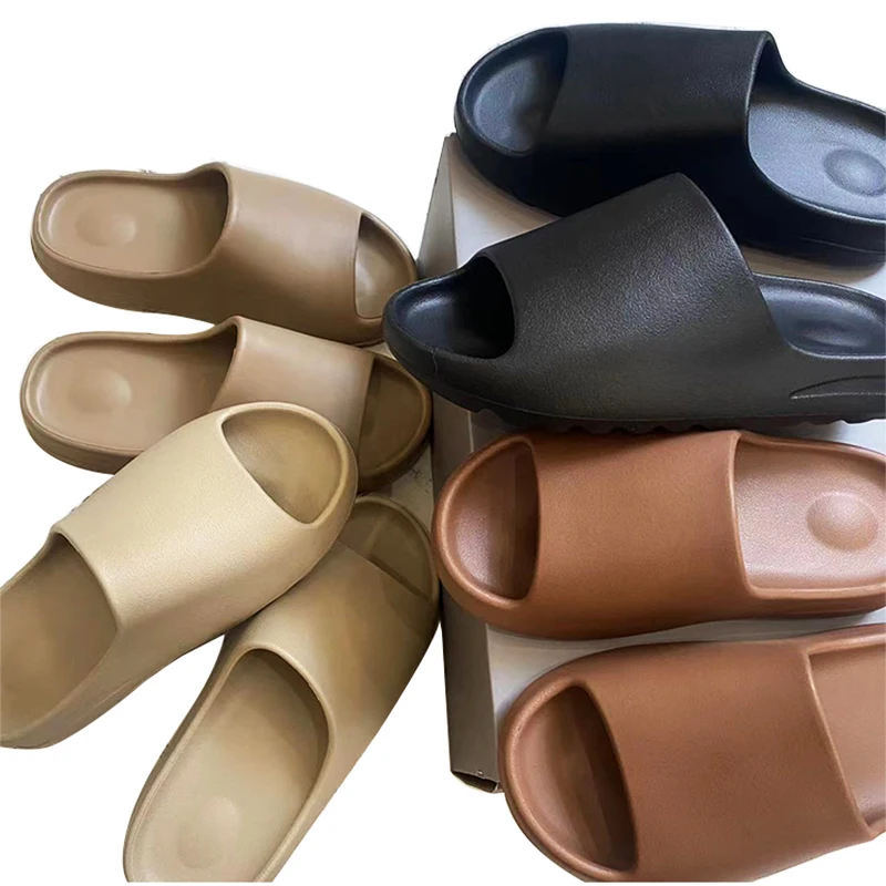 Pantofole estive a forma di cartoni animati da donna pantofole da esterno morbide antiscivolo da bagno per donne e uomini scarpe da yoga da donna, cachi, 38 EU