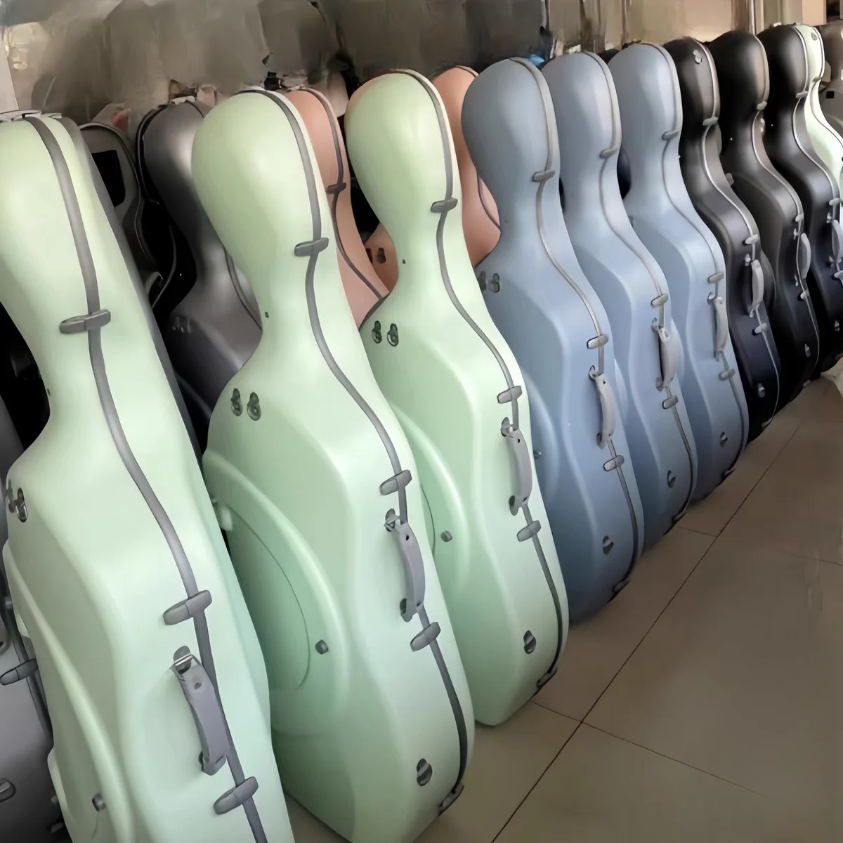 3.3kg cello hard case multi-color 4/4 carbon fiber cello case