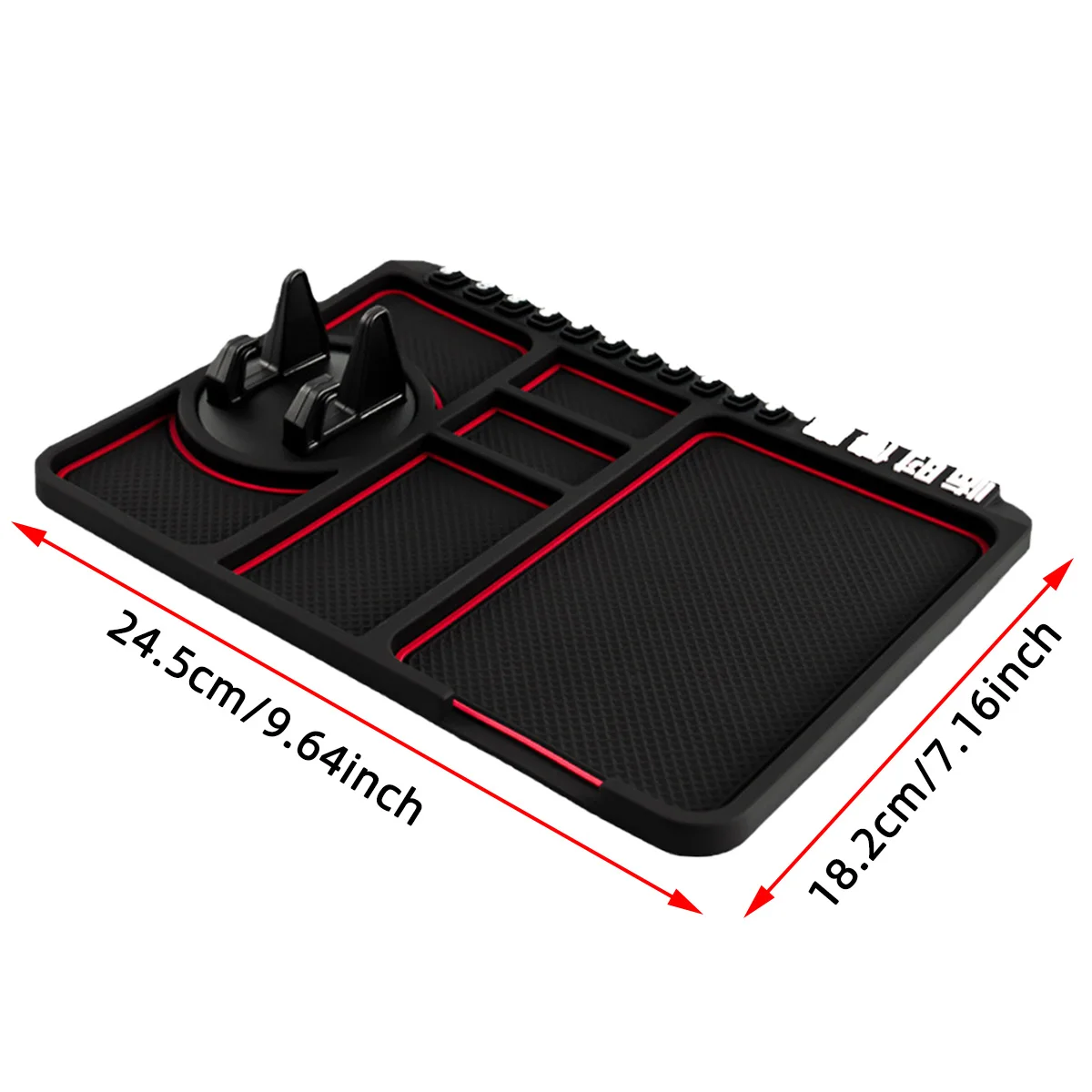 Car Anti Slip Pad Holder Car Phone Holder Multifunctional Internal Supplies Storage Pad Temporary Parking Number Universal 1pc
