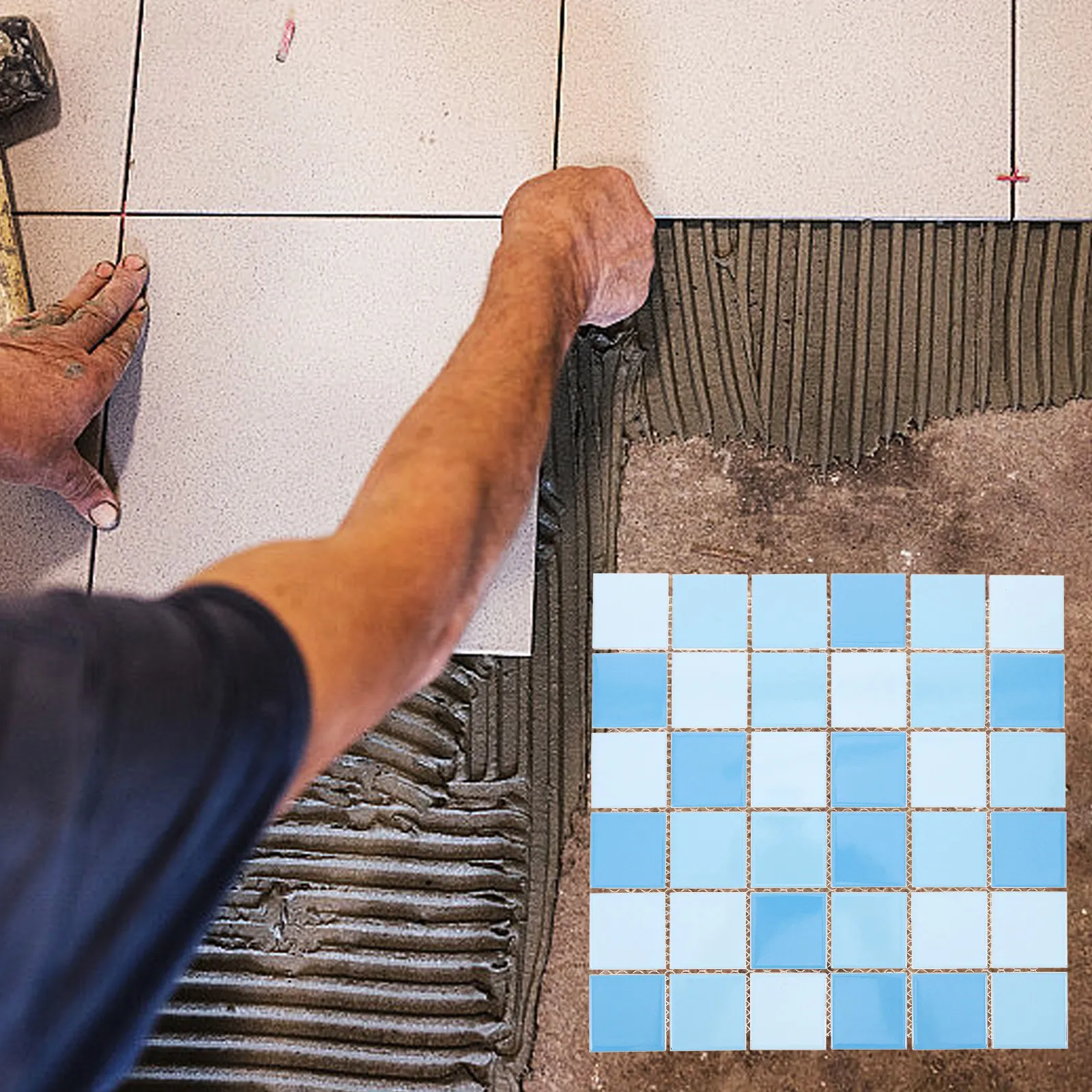 36개 세라믹 모자이크 타일, 수영장, 주방, 욕실 백스플래시 장식 타일, 세라믹 타일, 수영장 타일