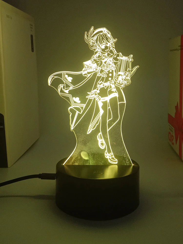 Hit Game Genshin Impact Yae Miko, Figurine En Acrylique, Capteur De Lumière LED Pour Décoration De Chambre à Coucher, Veilleuse 3d Otaku, Lampe De Bureau Acheter à Prix Bas - Livraison Gratuite