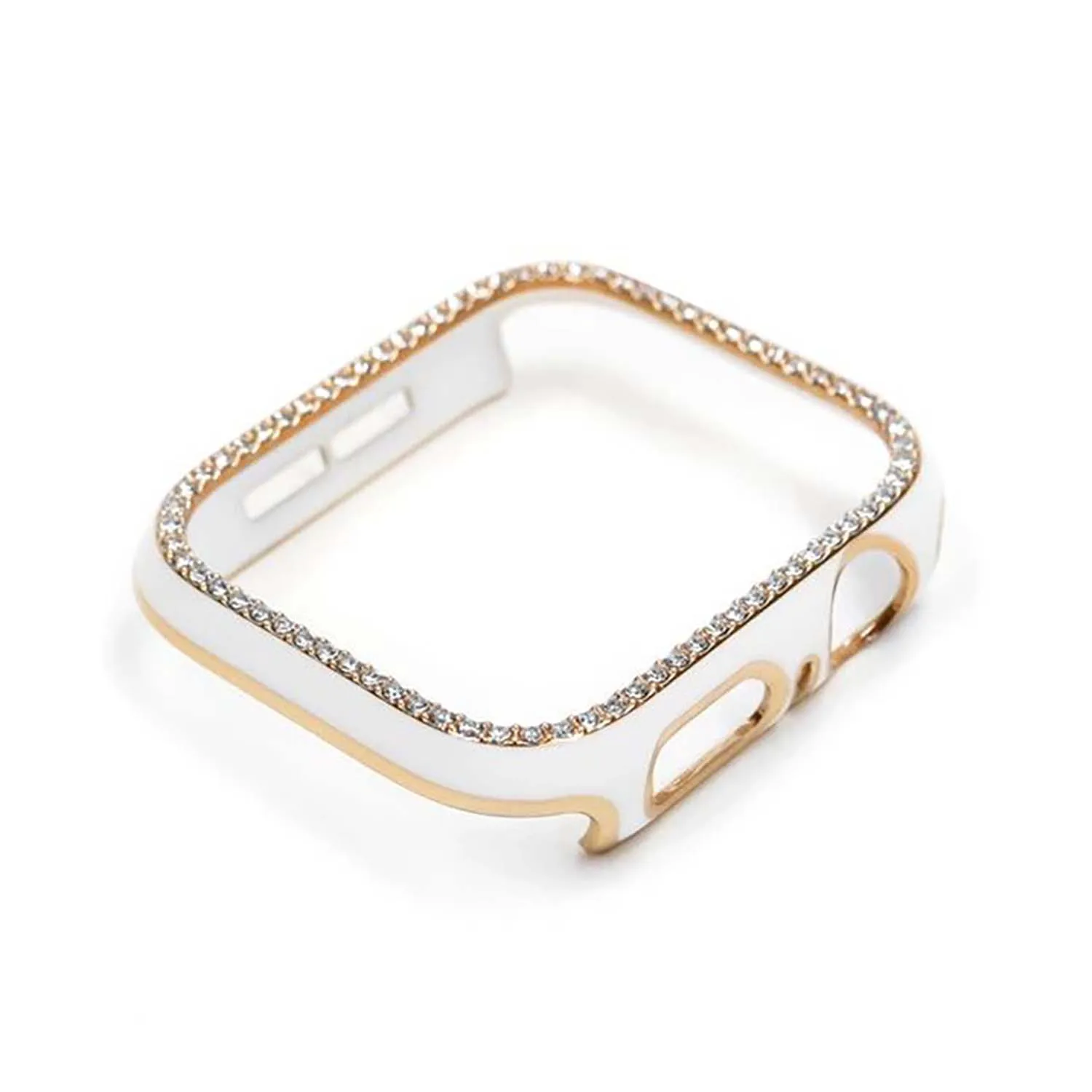 Zweifarbiges, ausgehöhltes Uhrengehäuse mit einem Diamanten für Apple Watch S10 42/46 mm, 45/44 mm, 40/41/38 mm, Xuandiao PC-Uhrengehäuse Iwatch S9 – Detail 9