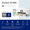 EcoTank ET-2850 Wireless Color All-in-One Cartridge-Free Supertank Printer , Copy and Auto 2-Sided Printing - White, Medium 4