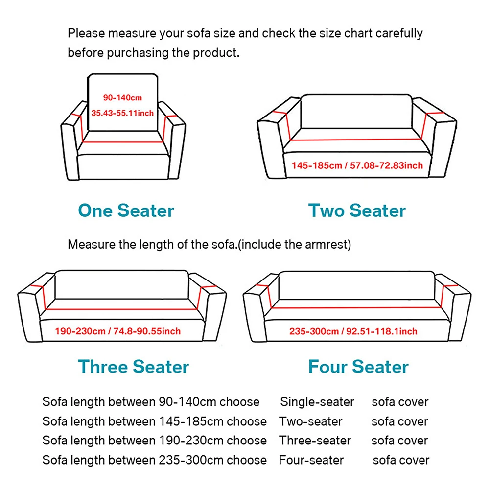 Sofa Seat Cushion Cover Elastic Furniture Protector for Pets Kids Stretch Washable Removable Slipcover Four-Seasons Avaliable 5