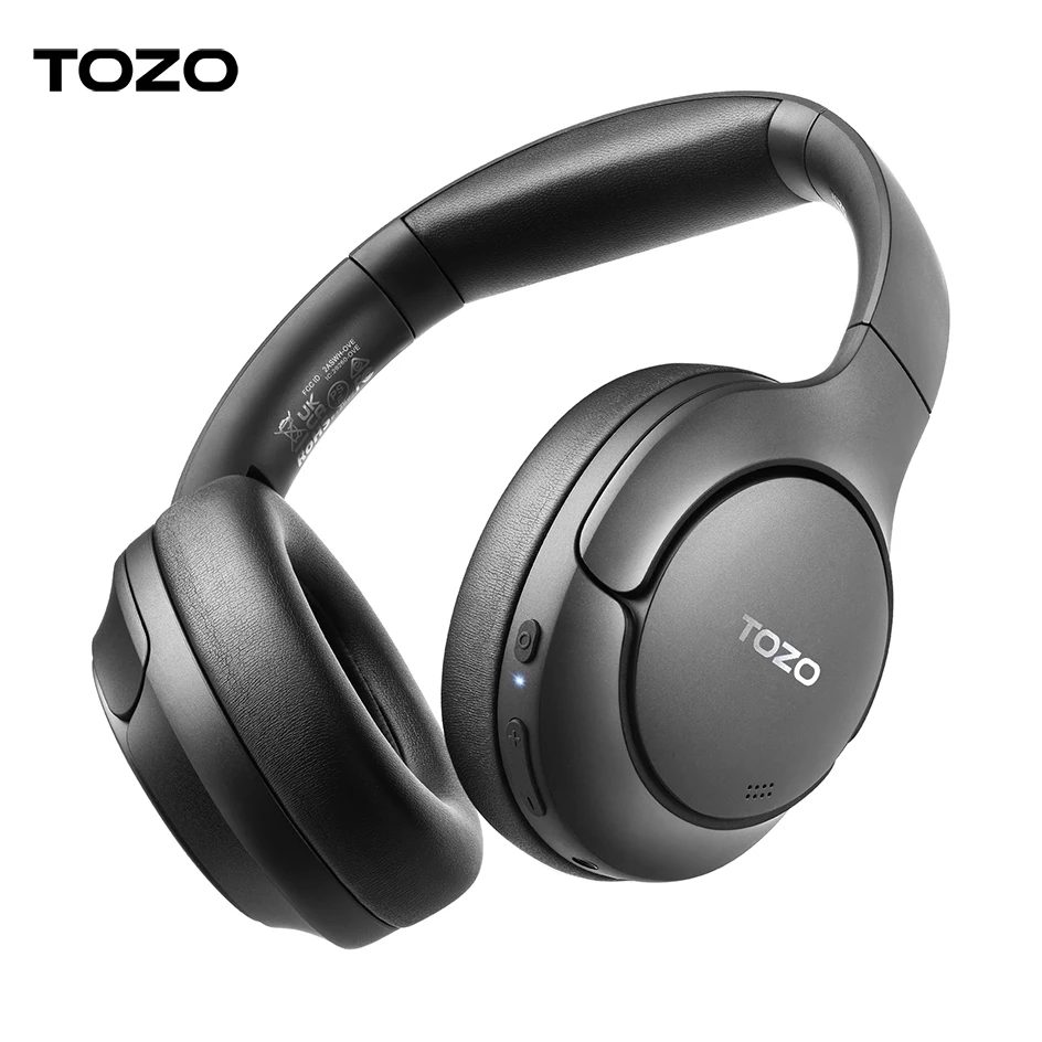 

TOZO HT2 Hybrid Active Noise Cancelling wireless bluetooth Headphones with Multiple Mode，Hi-Res Audio Deep Bass Foldable .60H