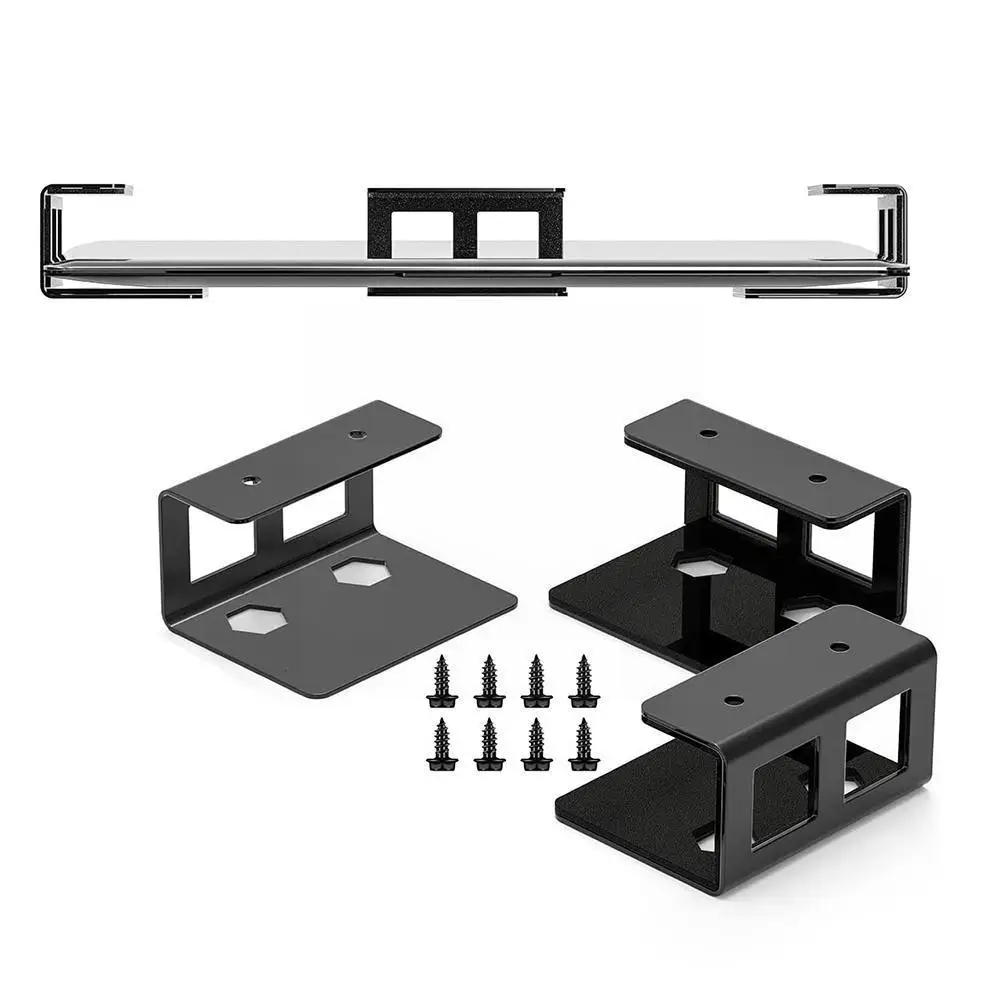 Wall Mount Laptop Stand Invisible metal Bracket Laptop Shelf For Under Desk Keyboards Wi-Fi Router Storage Holder Set desk organizer,storage organizer