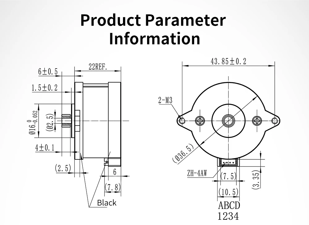 De Alta Temperatura, Linha 1m, Extrusora Impressora Voron 3D, 36BYG1204-A-6QHT