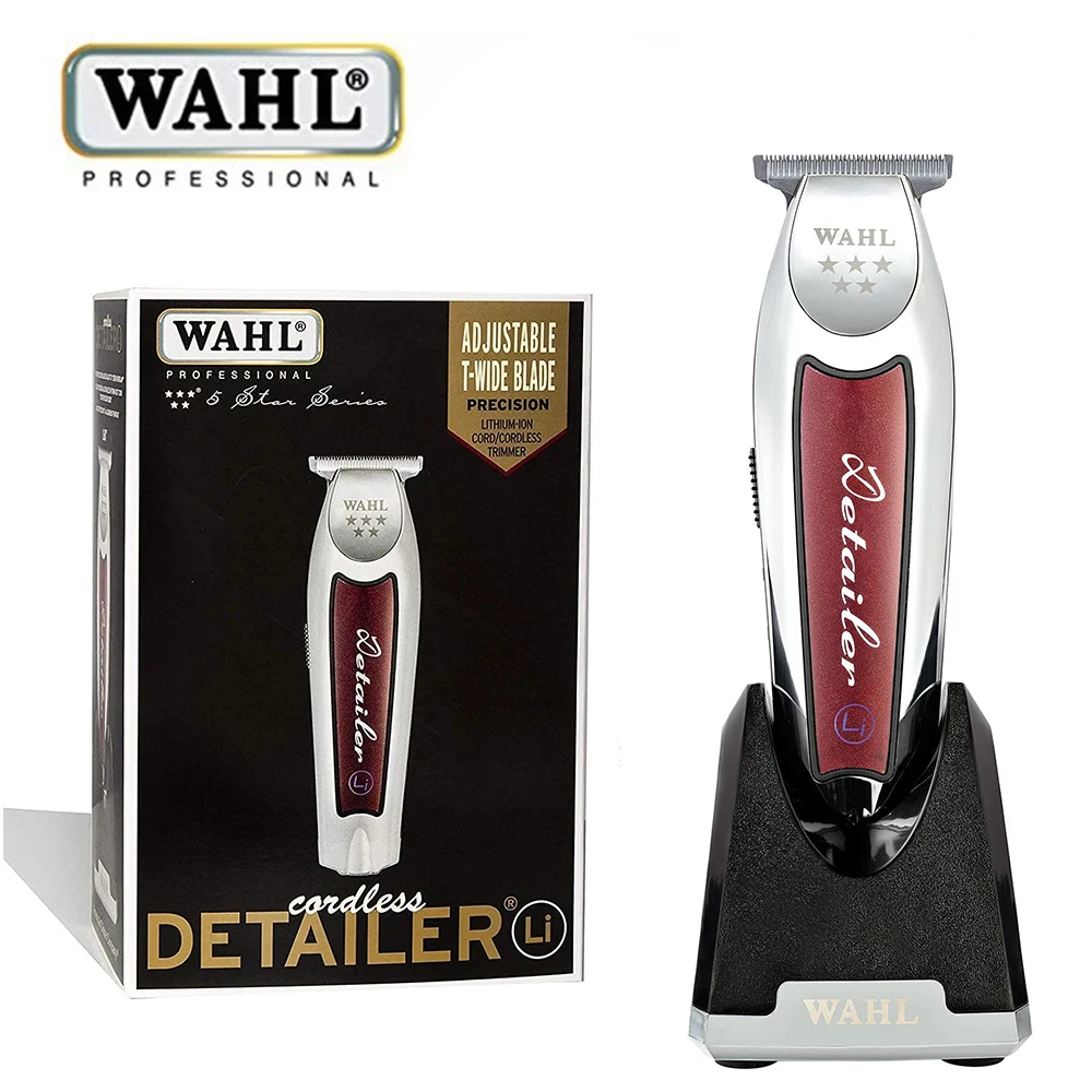 Wahl Professional 5-Star Series Cordless Detailer Li, T-Wide Adjustable  Trimmer Blade For Barbers