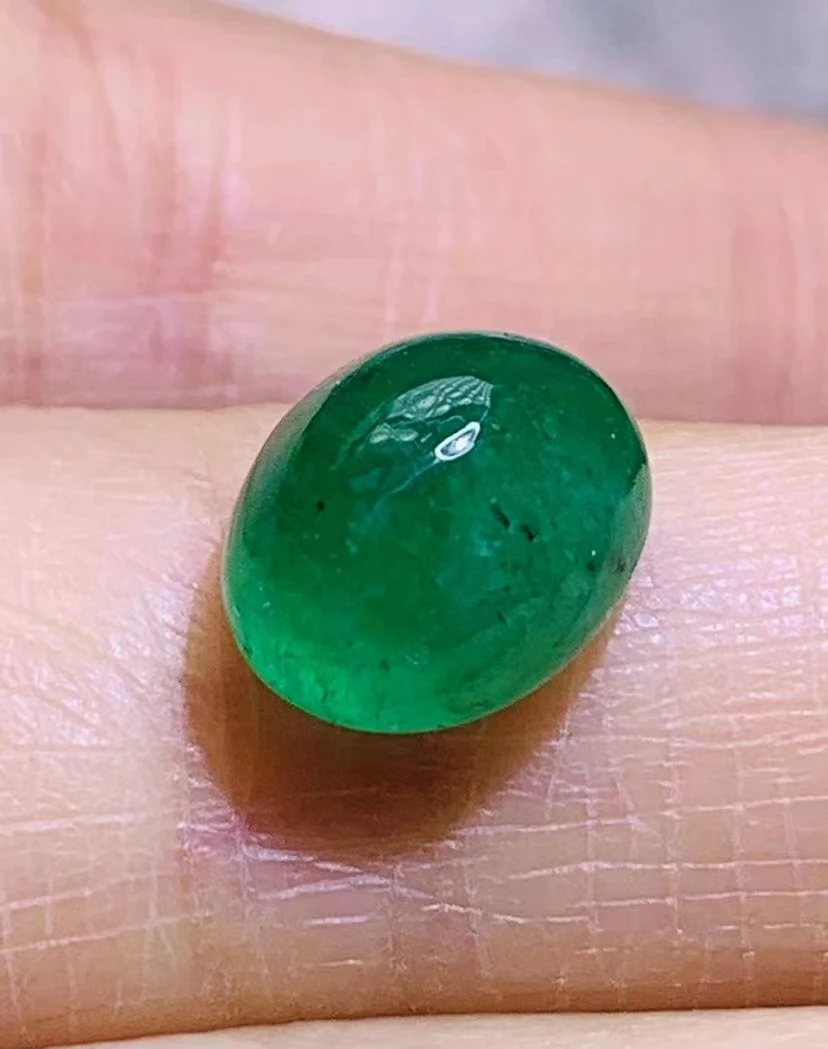 1pcs/lot natural boutique oval emerald pendant ring face bare stone can be inlaid ring pendant necklace etc