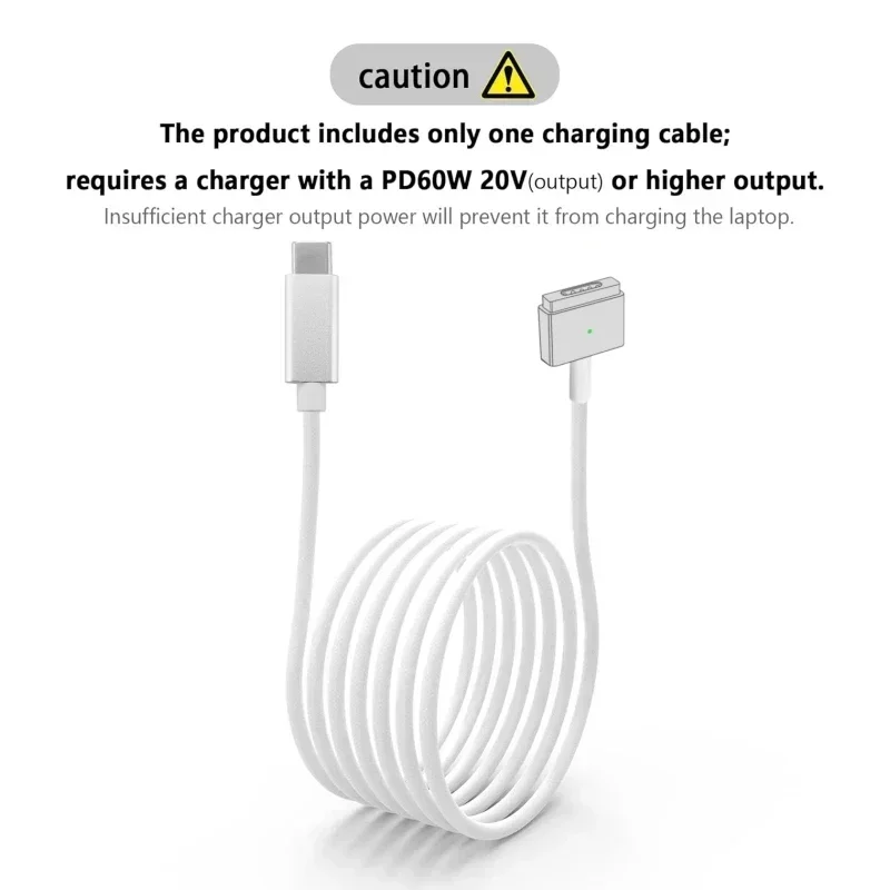 รูปสินค้า สายชาร์จแม่เหล็ก USB-C to Mag2 สำหรับ MacBook