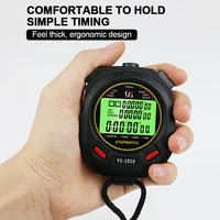 Digital Sports Stopwatch Timer 10/30/60/100 Track Professional Chronograph Counter LCD Training Handheld Luminous Stopwatch 1