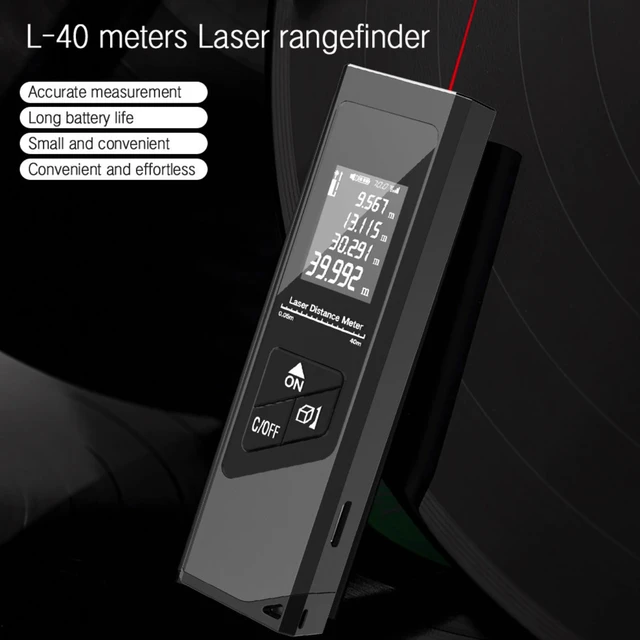 40M Digital Level Laser Distance Meter Range Portable Usb Charging  Rangefinder Infrared Measuring Ruler Distance Measuring