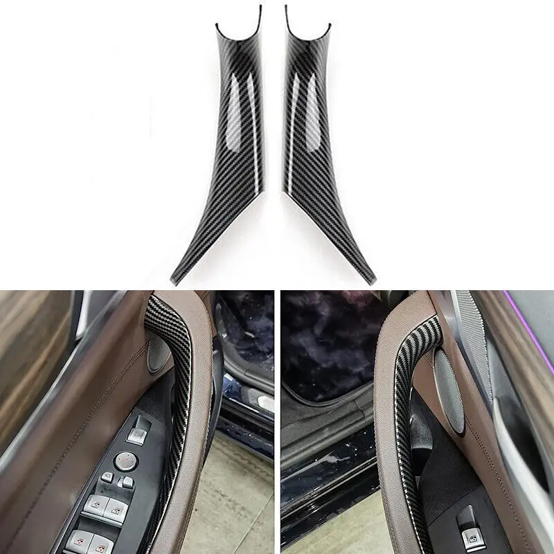 Carbon  4 Piece Door Inner Handle Protection Cover Suitable For BMW X3 X4 G01 G02 2018-2023 3