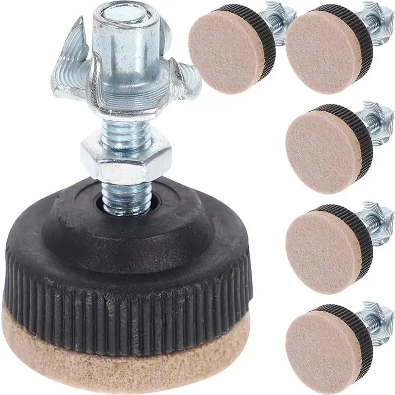 

6 Pcs Felt Furniture Leveler Adjustable Leveling Legs Leveling Feet Adjustable Foot Table, Chair Legs, Raised Balance Screws