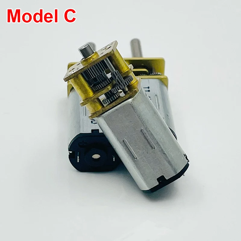 Mini GA12-N30 Full Metal Gearbox Gear Reducer Motor DC 5V 6V 9V 12V 5RPM/30RPM/50RPM Slow Speed Large Torque Short/ Long Shaft images - 6