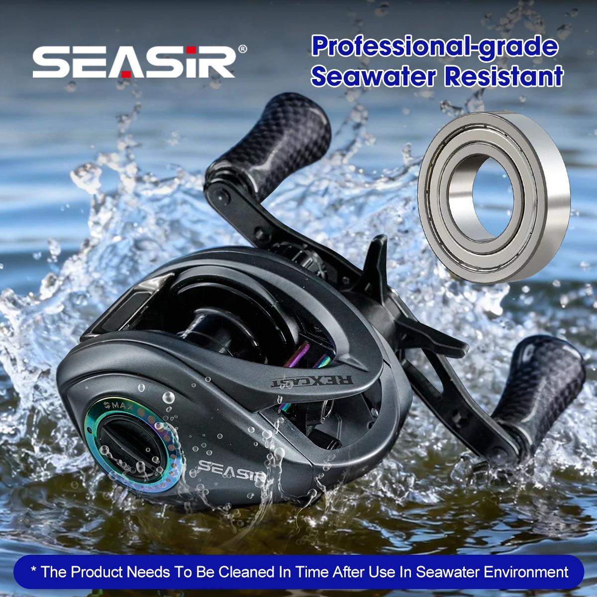 Seasir Rexcast Dc Baitcasting Fishing Reel 3 Digital Control Modes