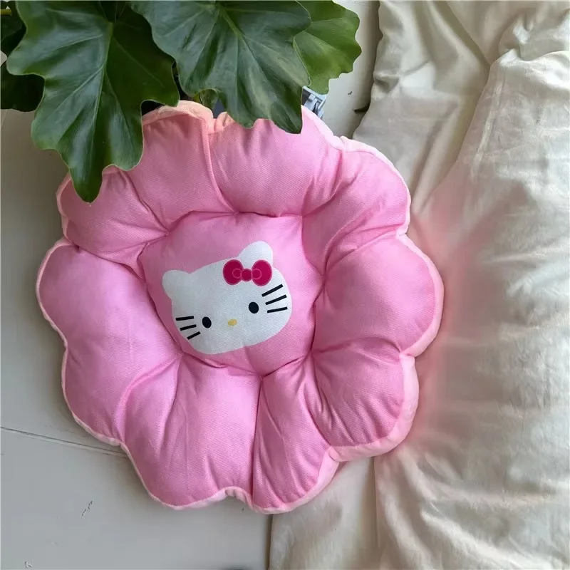 40cm Sanrio Hello Kitty Flower Cushion Office Chair Lumbar Back Cushions Sofa Throw Pillows Room Decor Pillow Buttocks Cushion 4