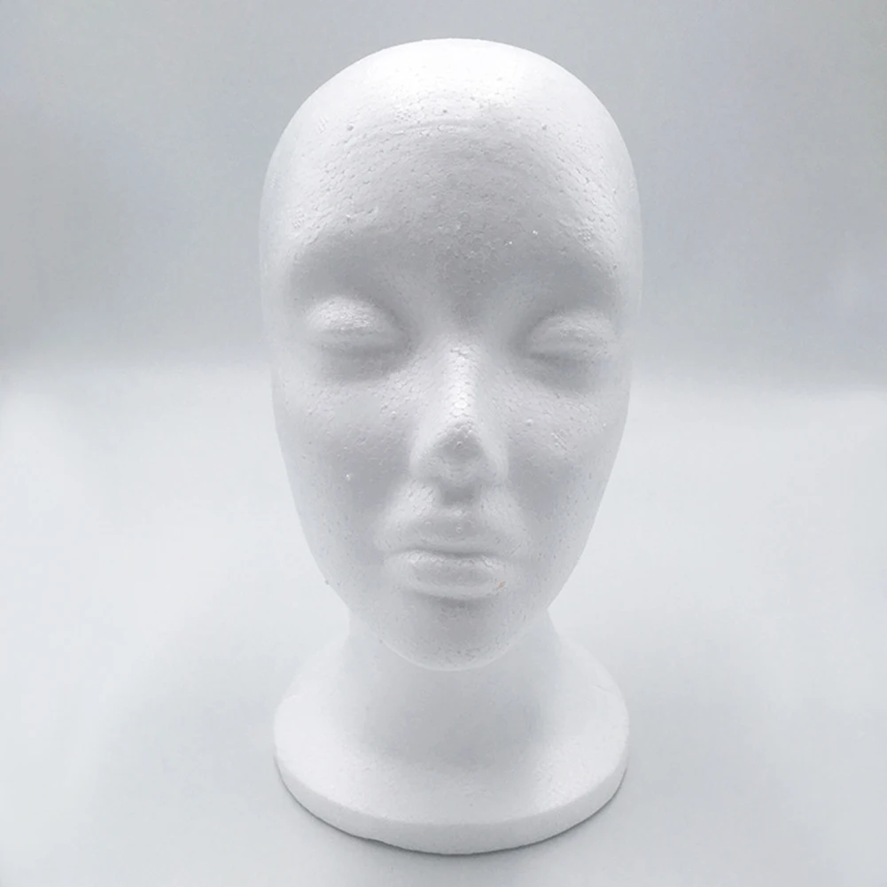 Description Picture 4 of itemFoam Female Mannequin Head Model Muli-function Hairdress Wigs Glasses Cap Display Holder Stand Photograph Prop