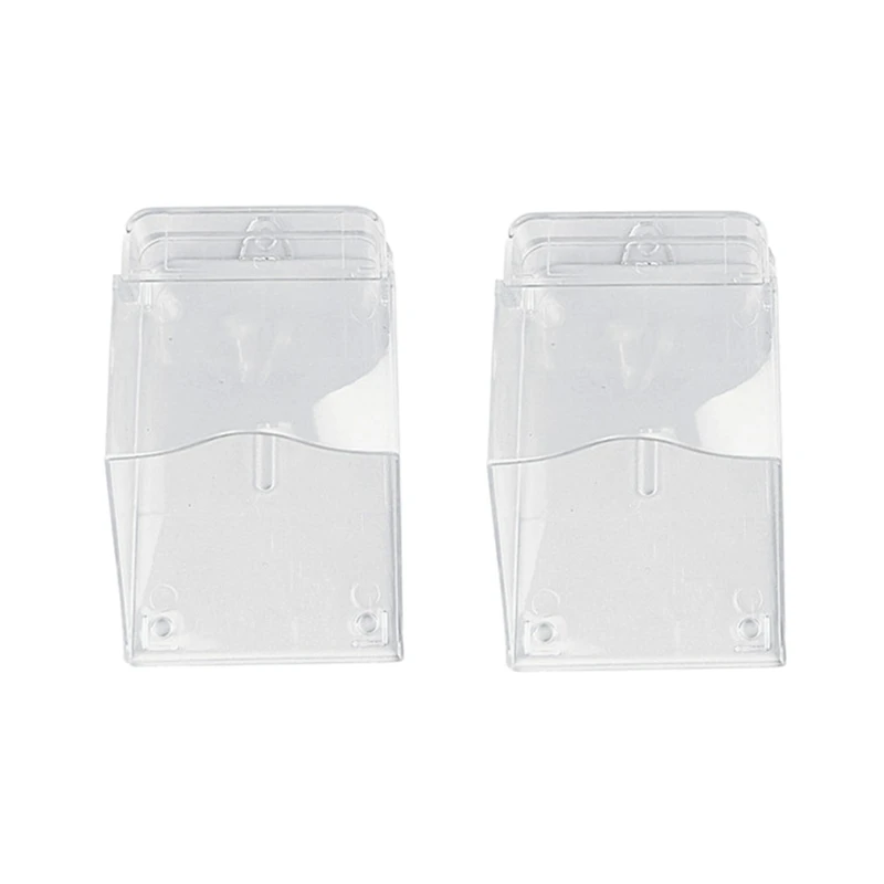 

Access Control Rain Cover Doorbell Transparent Protective Box Outdoor Sun Protection Thickened Waterproof Cover 2Pc