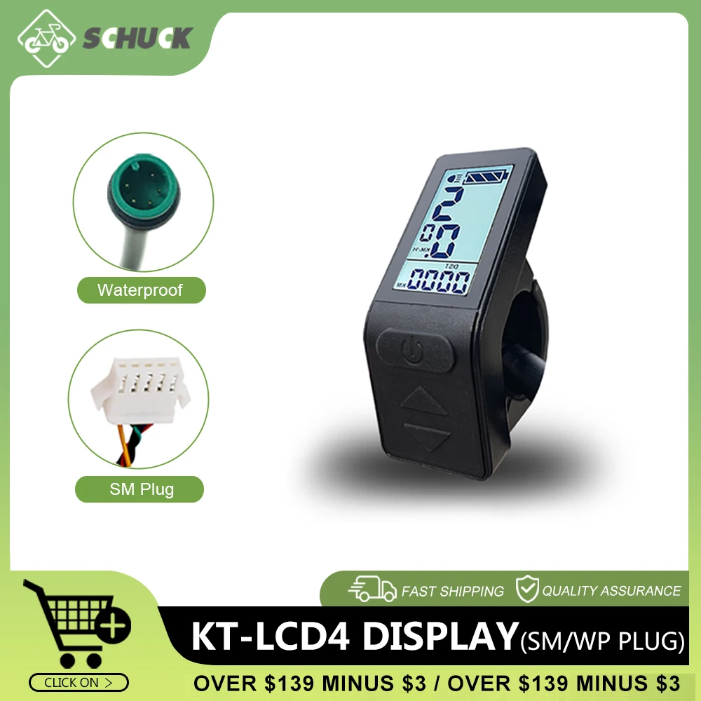 

Дисплей KT LCD4, 36 В, 48 В, запчасти для электровелосипеда, Мини ЖК-дисплей для электровелосипеда, комплект для переоборудования