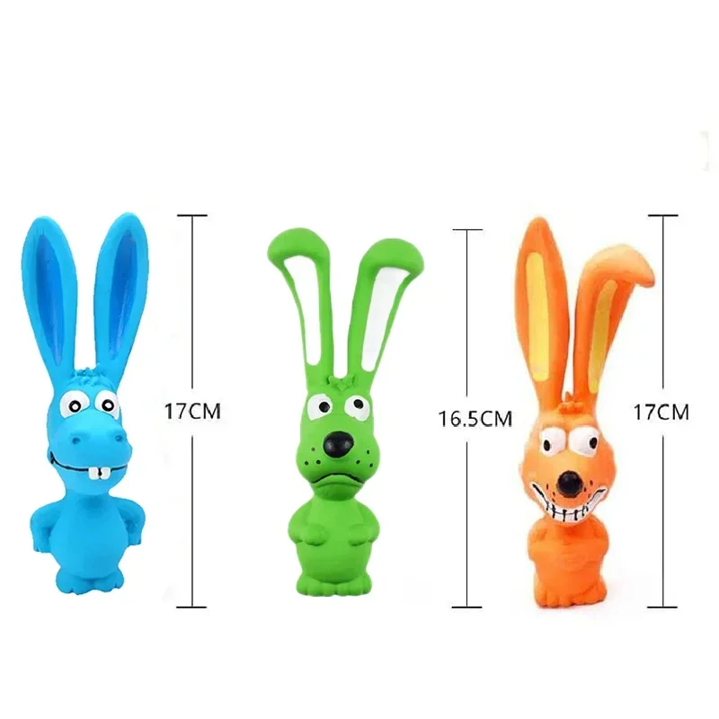 Squeaky Dog Rubber Toys Bite Resistant Dog Latex Chew Toy Animal Shape Puppy Sound Toy Pet Supplies For Small Medium Large Dog 2