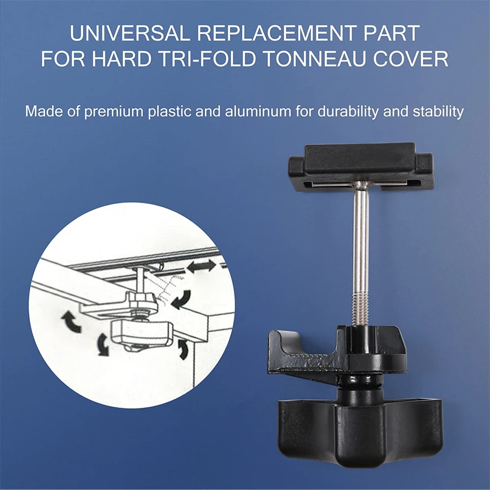 Universal Replacement Parts for Hard Tri-Fold Tonneau Cover Replacement Parts Triangle Screws Front Clamps Rear Clamps T-Bolts ударопрочный тонкий легкий чехол для телефона samsung galaxy z fold4 5g fold 4 fold3 fold2 fold 3 2 zfold4 drop protection cover