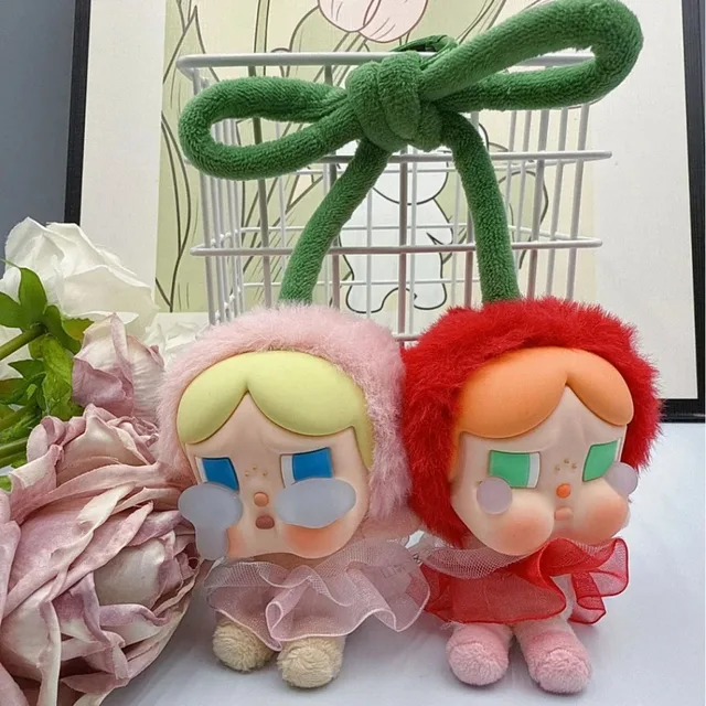 Genuine Figure Crybaby For Love Crying Series Vinyl Face Doll Card Pendant Cute Love You Cherry Plenty Keychain Pendant Gifts 2