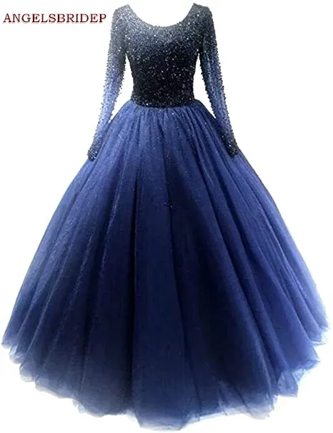 

Женское платье с рукавами в стиле Quinceanera 16