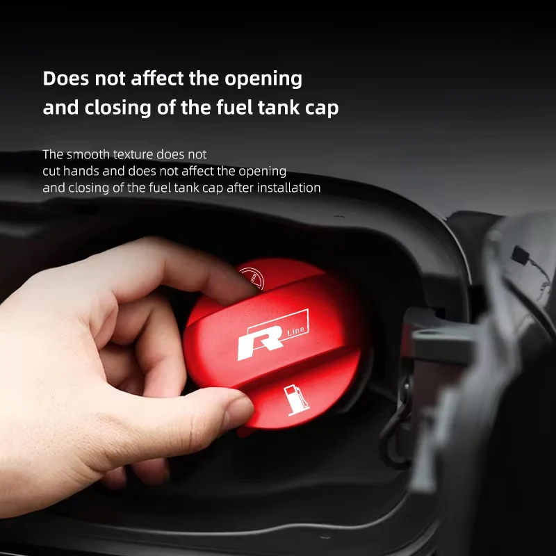 폭스바겐 VW R 라인 GTI 투아렉 골프 5 6 7 제타 파사트 B6 B7 B8 B9 티구안 자동차 오일 탱크 보호 커버 연료 탱크 캡