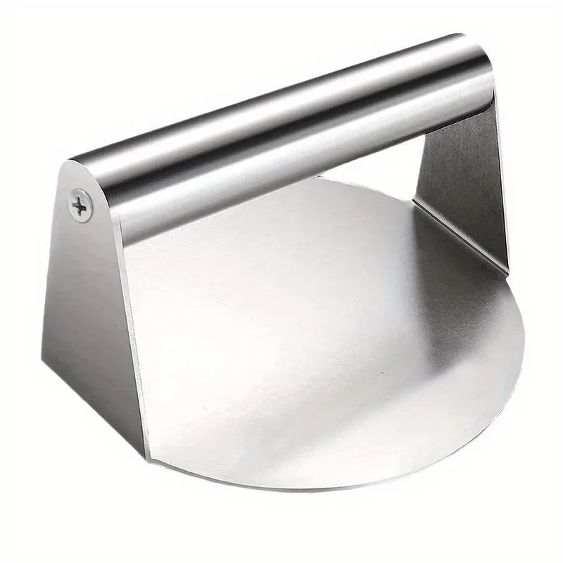 burger press Stainless Steel Smash Burger Press Hamburger Patties Meat Masher Circular Meat Press Mold Deli Meats Kitchen Accessories