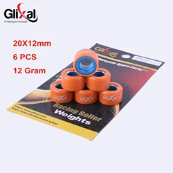 Glixal High Performance Racing Variator Roller Weights, 20x12mm (20x12mm - 12G)