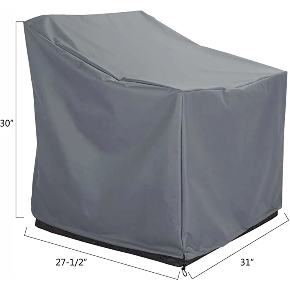 Copertura Per Mobili Giardino 420D - Impermeabile E UV - 220x80x80cm - Con Cinghie Antivento - Foto 6