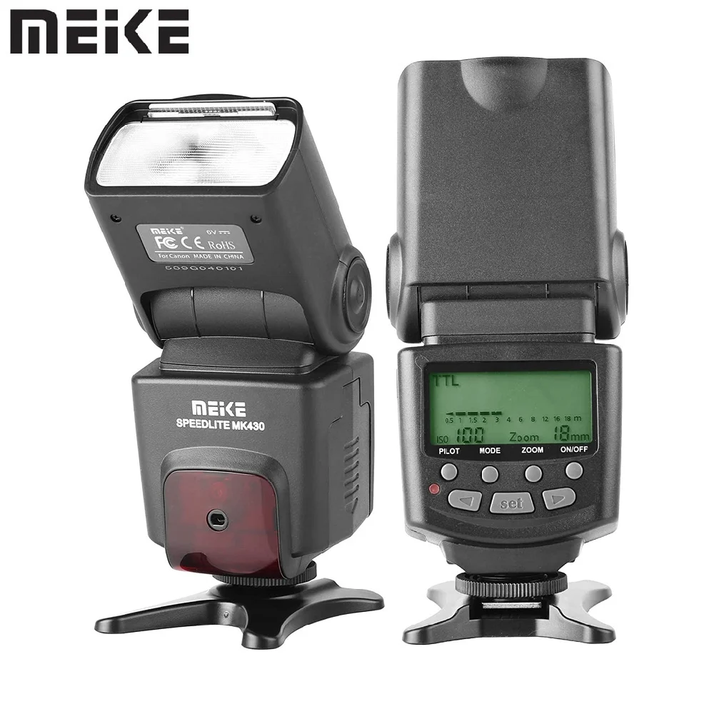Meike MK430 TTL Flash Speedlite for Canon EOS 1300D 5D2 6D 7D 70D 77D