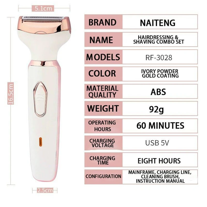 Multi functional lady hair repair device USB charging travel can carry eyebrow armpit hair bestie giftcare small home appliances BEST SELLERS