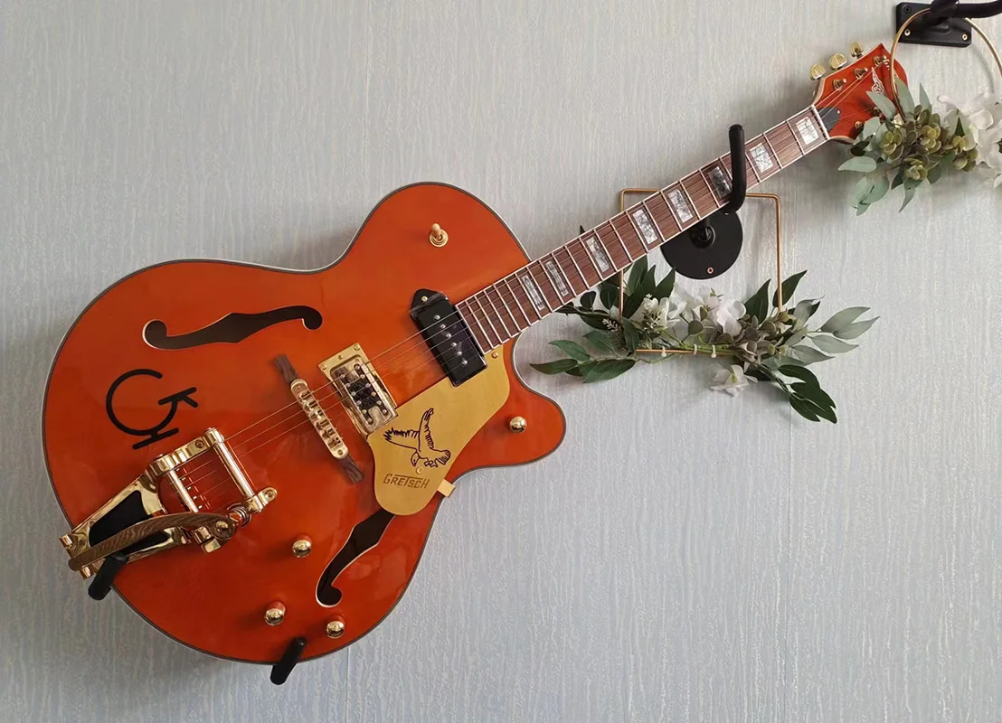 InstockDoubleFholejazzelectricguitarmahoganyfingerboardlarge