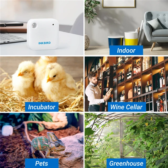 Inkbird Ibs-Th3 Wifi Hőmérő, 2-In-1 Intelligens Érzékelő Hőmérséklethez És Páratartalomhoz Hőmérsékleten, Adatfelhő-Tárolás - Image 6