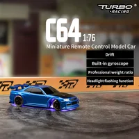 TURBO RACING C61 C62 C63 C64 C74 1/76 MINI RC Electric Remote Control Model Car Drift Racing Adult Desktop Toys 2