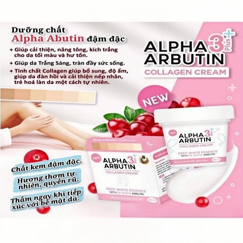 Alpha Arbutin 3 Plus Collagen Brightening Body Lotion Essence Skin Brightening Reduce Melanin Body Lotion 100g 4