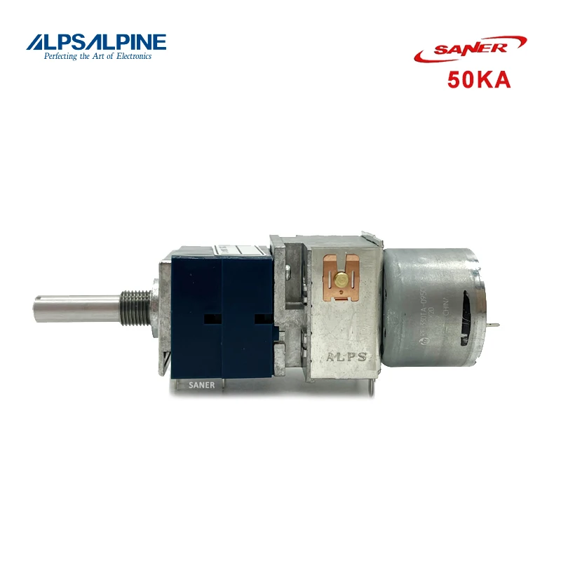 ALPS RK27 Series Rotary Potentiometer Motor 50KAx2 Dual-unit 6Pin Without Detent