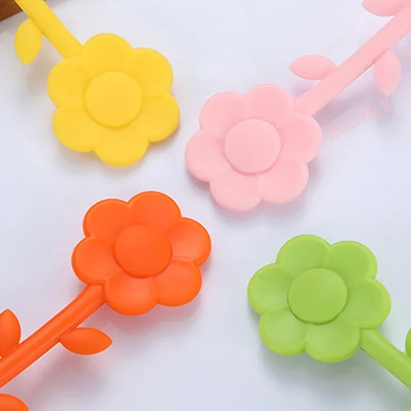 Sunflower Silicone Tea Infuser Strainer Fine Mesh Food Grade Tea Leak Filter Maker Flower Pot Design Multi Color Teaware